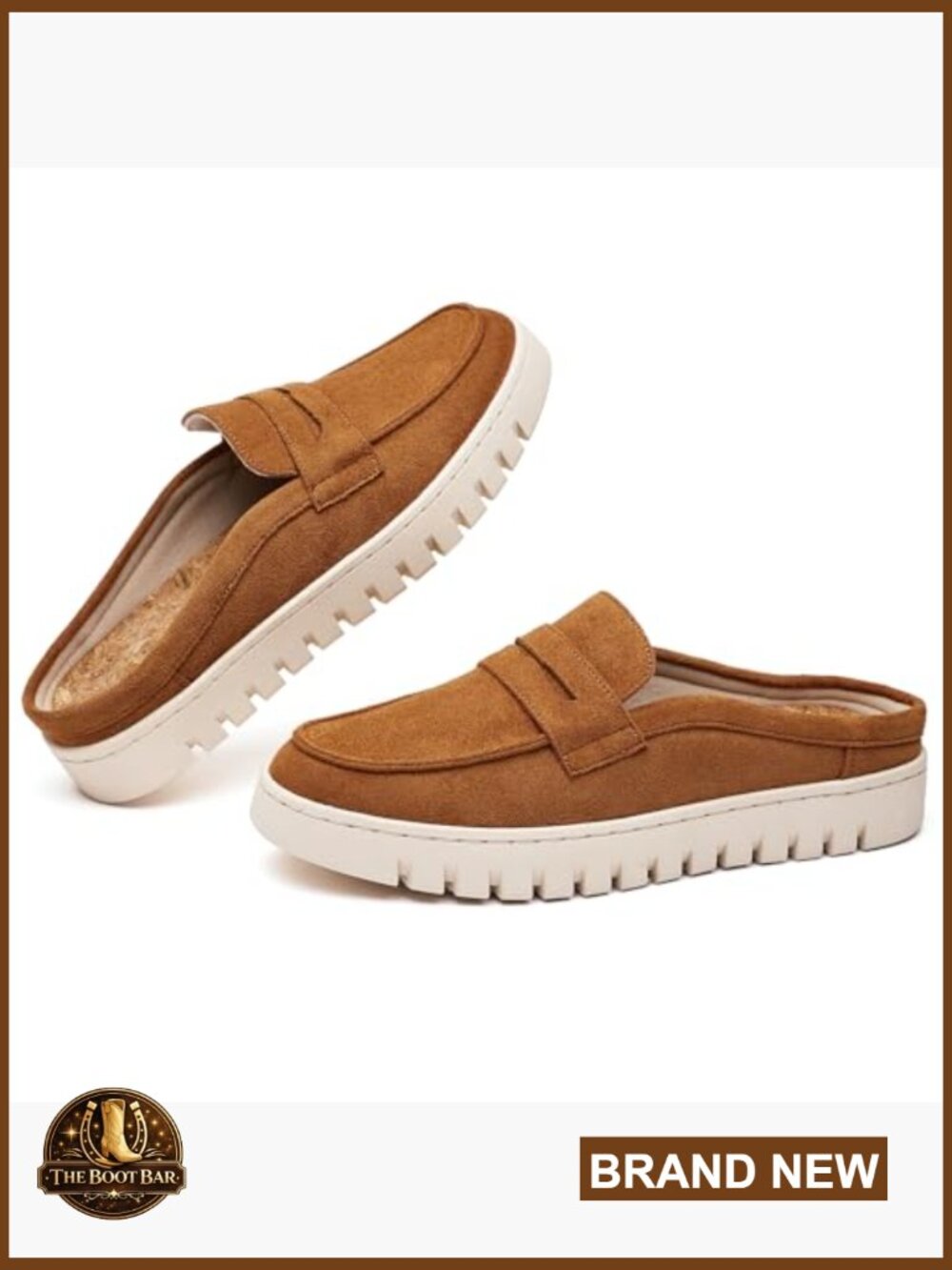 Comfortable Slip On Loafers Mules Business Casual Shoes Cushioned Insole Non - Picture 4 of 7